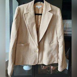 Banana Republic Tan Blazer, Sz 14